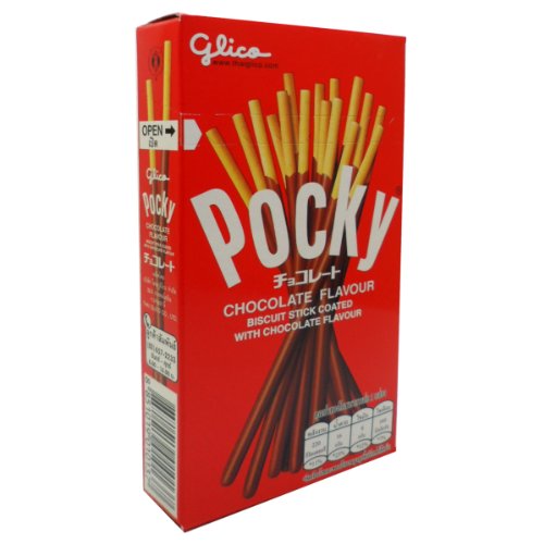 Glico Pocky Biscuit haftbeschichtete Schokolade Geschmack 45 g (1,59 Oz) X 2 Boxes von Bites of Asia
