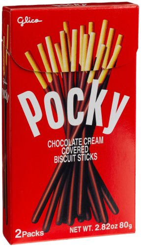 Glico Pocky Keks-Sticks mit Schokoladencreme, 2.82-Ounce Boxes (Packung mit 10) von Bites of Asia