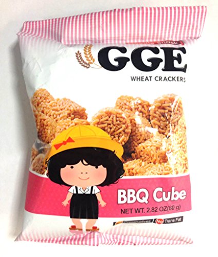 Japanische Ramen Noodle Weizen Cracker GGE BBQ Cube 80g von Bites of Asia