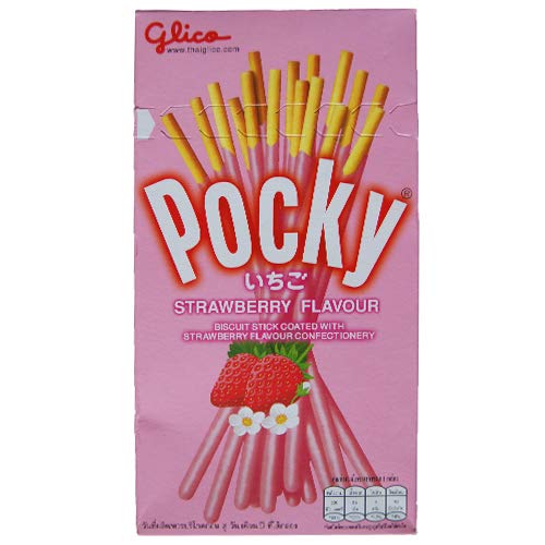 Strawberry Pocky 45g Box mit 10 von Bites of Asia