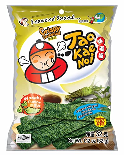 Tao Kae Noi Seaweed Wasabi Flavor (2 Packungen) von Bites of Asia