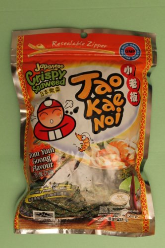 Tao Kae Noi japanischen Knusprige Algen, Tomyum Goong Flavour 0,70 Ounce von Bites of Asia