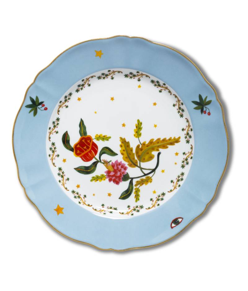 Essteller Blumen Bitossi 26,5cm von Bitossi Ceramiche srl