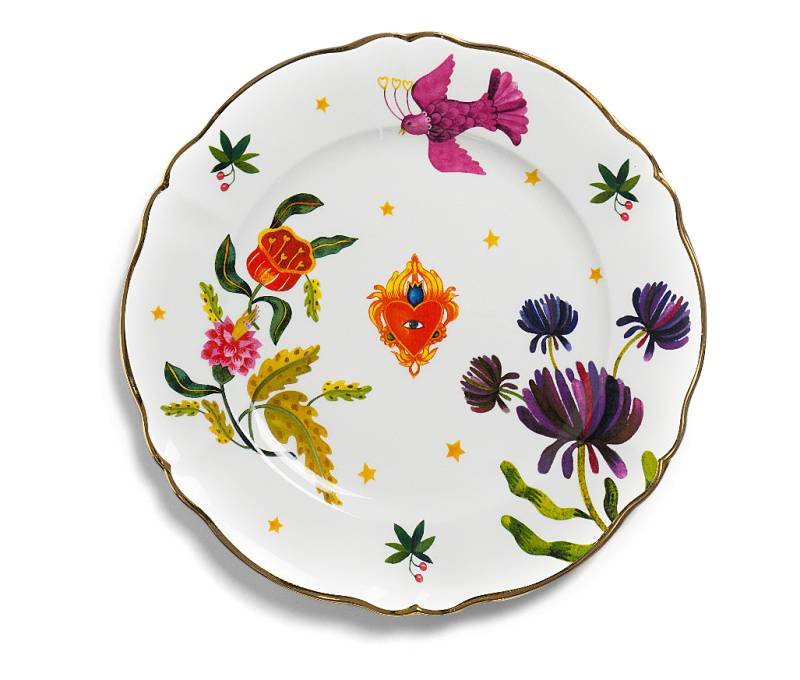 Platte Rund Floral Bitossi 32,5cm von Bitossi Ceramiche srl