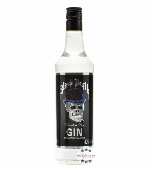 Black Death London Dry Gin (40 % vol., 0,7 Liter) von Black Death