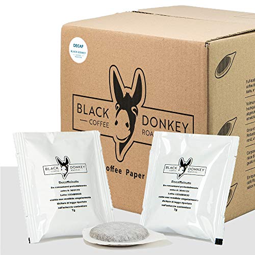Black Donkey Coffee Roasters - 50 ESE Pads | Espresso Pods | Cialde (ENTKOFFEINIERT) von Black Donkey