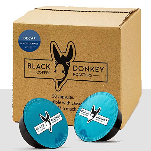 Black Donkey Coffee Roasters - 50 Lavazza A Modo Mio Kompatible Kaffeekapseln (ENTKOFFEINIERT) von Black Donkey
