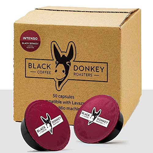 Black Donkey Coffee Roasters - 50 Lavazza A Modo Mio Kompatible Kaffeekapseln (INTENSO) von Black Donkey