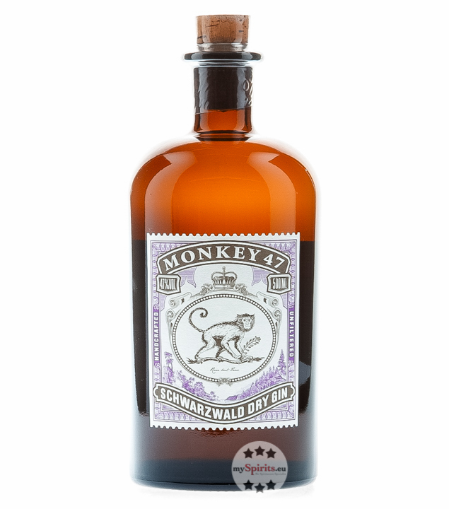 Monkey 47 Schwarzwald Dry Gin (47 % vol., 0,5 Liter) von Black Forest Distillers