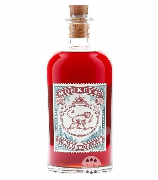 Monkey 47 Schwarzwald Sloe Gin (29 % vol., 0,5 Liter) von Black Forest Distillers