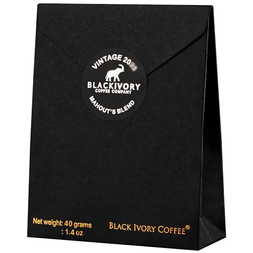 Mahout's Blend Der beste und teuerste Kaffee der Welt. Natürlich raffiniert, natürlich teuer, hergestellt von Elefanten, 35 g (4–5 Portionen) besser als Kopi Luwak von Black Ivory Coffee