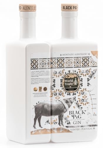 Europas meist prämierter Gin! Black Pig Premium Gin -Montado Alentejano- mit Aromen von Karuben und Eicheln aus Portugal (Montado Alentejano) von Black Pig