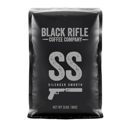 Black Rifle Coffee Company 2,3 kg Beutel schwarzer Gewehr gemahlener Kaffee (Schalldämpfer glatt) von Black Rifle Coffee Company