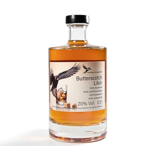 BLACKBIRD Butterscotch mit Whisky | BIG | 100% Handarbeit | natürliche Zutaten | 20% Vol. | 0,5l (0,5l) von Blackbird