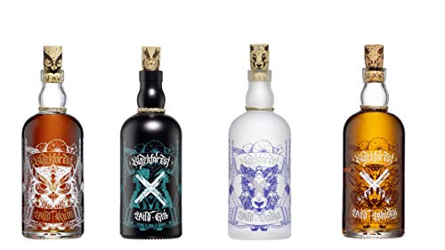 Black Forest Wild Spirits Gin, Vodka, Whisky, Rum 4x 0.5l aus Gengenbach im Schwarzwald von Blackforest Wild Spirits
