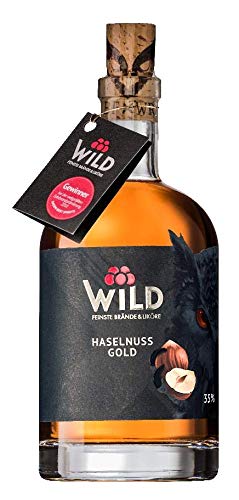 Wild Haselnuss Gold 0,5 Liter Haselnussbrand aus dem Schwarzwald von Blackforest Wild Spirits