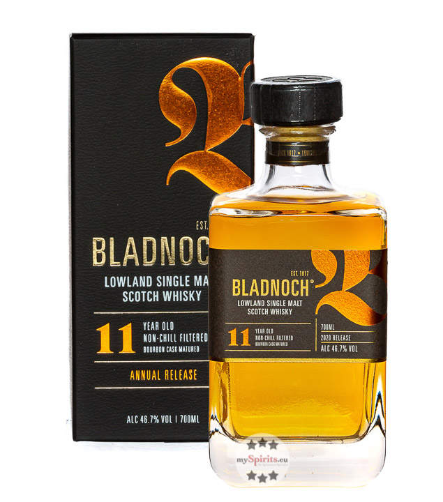Bladnoch 11 Jahre Lowland Single Malt Whisky (46,7 % Vol., 0,7 Liter) von Bladnoch Distillery