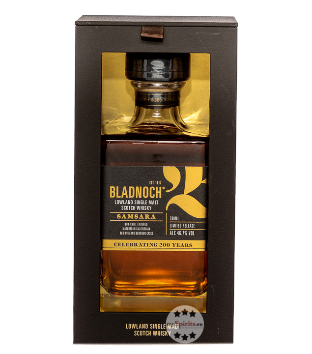 Bladnoch Samsara Lowland Single Malt Whisky (46,7 % Vol., 0,7 Liter) von Bladnoch Distillery
