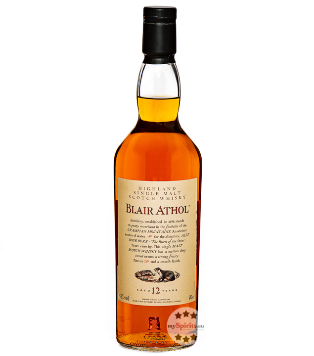Blair Athol 12 Jahre Highland Single Malt Whisky (43 % vol, 0,7 Liter) von Blair Athol Distillery