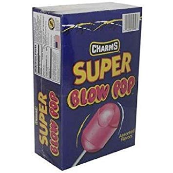 Charms Jede SUPER BLOW POP FLAVOURS 32 GRM SORTIERTEN (48 in einer Packung) CHARMS von Charms
