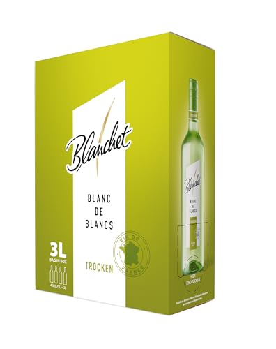 Blanchet Blanc de Blancs Weißwein Trocken in der Bag-in-Box (1x 3l) von Blanchet