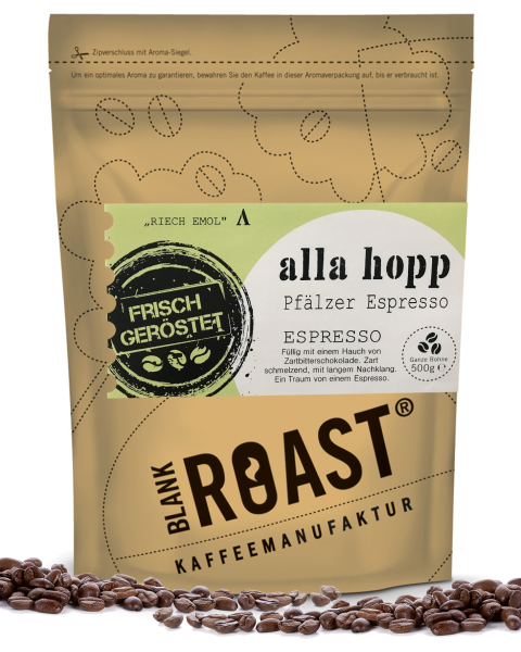 '''Alla hopp'' Espresso Pfälzer Röstung' BLANK ROAST von Blank Roast Manufaktur Regional