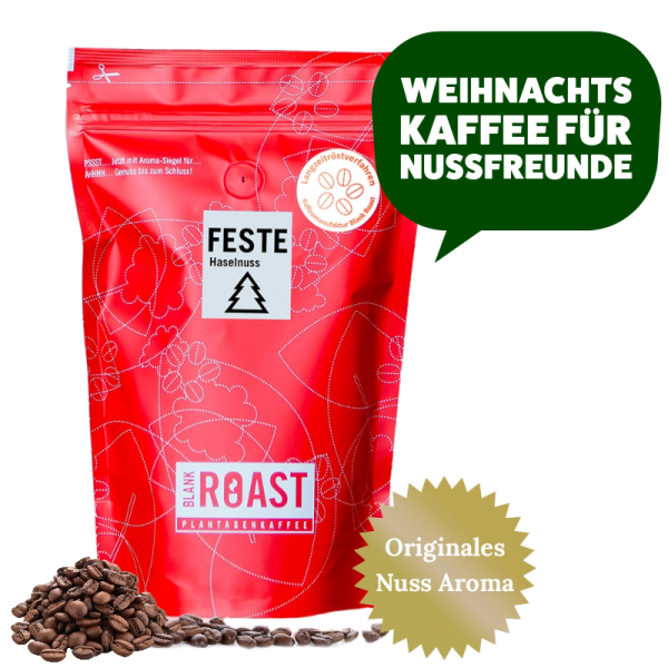 '''Feste Haselnuss'' Cafe Creme Arabica Weihnachts-Kaffee' BLANK ROAST von Blank Roast Manufaktur