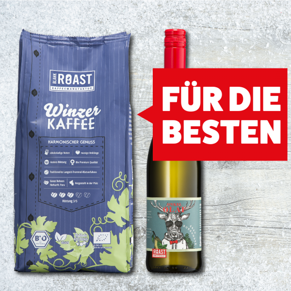 'Geschenkset Winzer Kaffee Kreme mit Onkel Olaf' BLANK ROAST von Blank Roast Manufaktur Geschenkbox