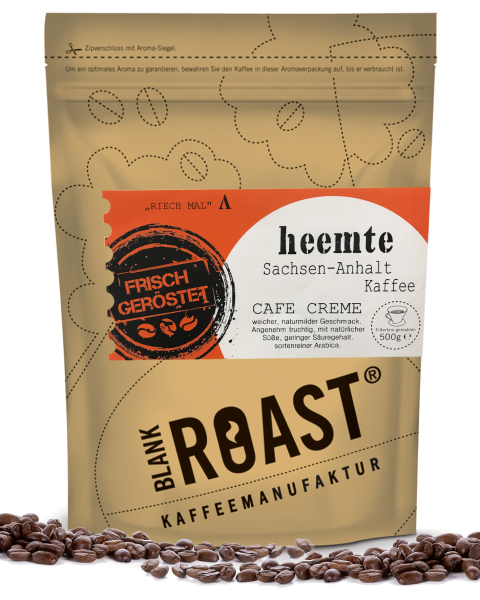 '''Heemte'' Cafe Creme Sachsen-Anhalt Röstung' BLANK ROAST von Blank Roast Manufaktur