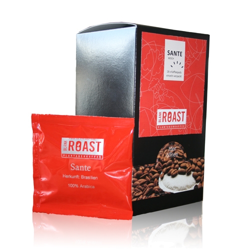 'Kaffeepads Cafe Creme ''Sante'' im Dispenser' BLANK ROAST von Blank Roast Manufaktur