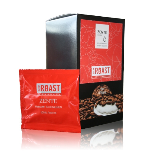 'Kaffeepads Cafe Creme ''Zente'' im Dispenser' BLANK ROAST von Blank Roast Manufaktur