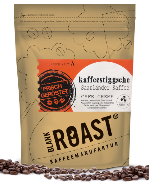 '''Kaffeestiggsche'' Cafe Creme Saarländer Röstung' BLANK ROAST von Blank Roast Manufaktur Regional