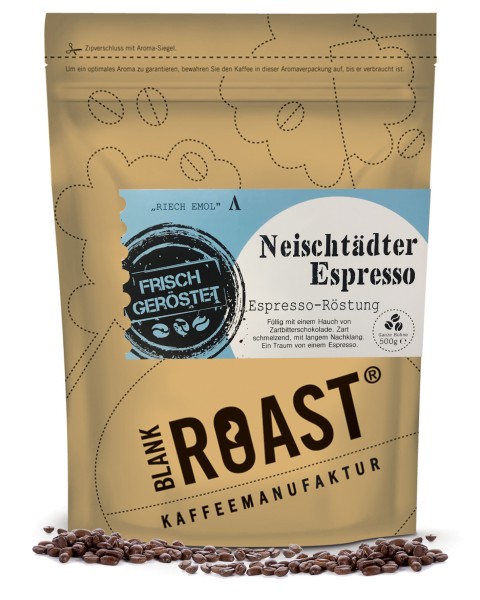 '''Neischtädter Kaffee'' Espresso Röstung Regional' BLANK ROAST von Blank Roast Manufaktur Regional