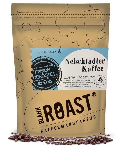 '''Neischtädter Kaffee'' Krema Röstung Regional' BLANK ROAST von Blank Roast Manufaktur Regional