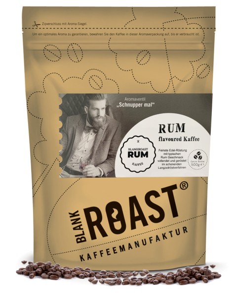 '''Rum'' Fass Kaffee als flavoured Cafe Creme' BLANK ROAST von Blank Roast Manufaktur