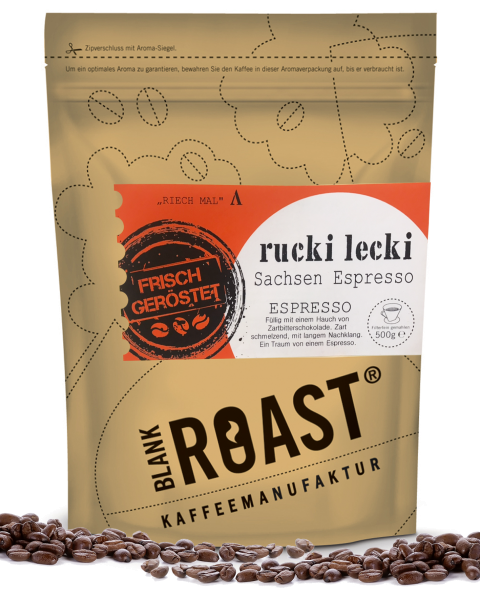 '''Rucki Lecki'' Espresso Sachsen Röstung' BLANK ROAST von Blank Roast Manufaktur Regional