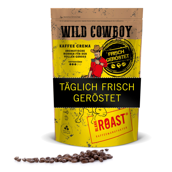 'Wild Cowboy Kaffee Crema' BLANK ROAST von Blank Roast Manufaktur