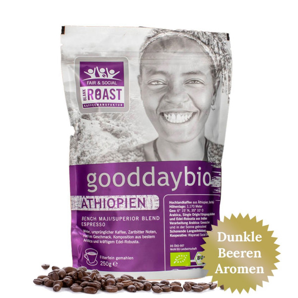 '''gooddaybio Äthiopien'' Espresso Fair & Social Kaffee' BLANK ROAST von Blank Roast Manufaktur