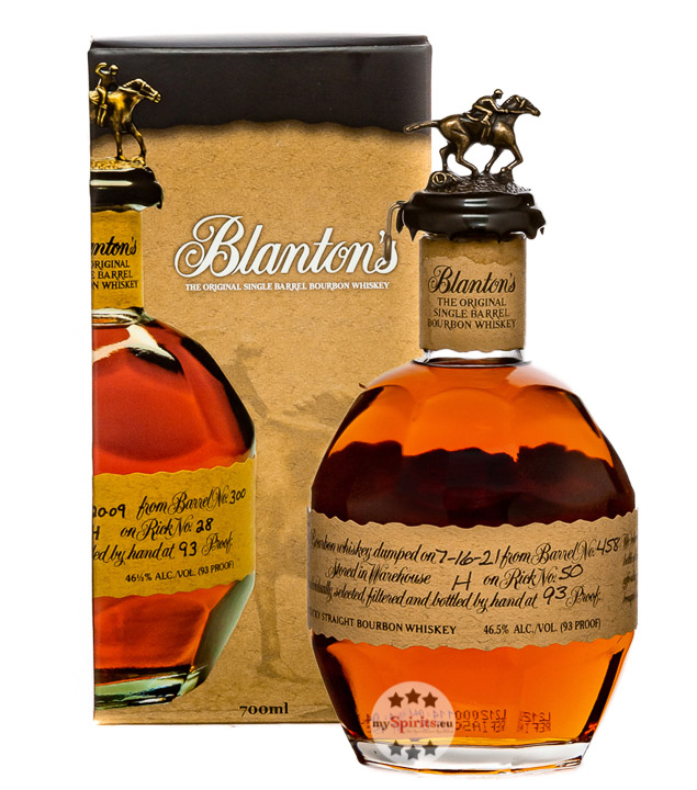 Blantons Original Single Barrel Bourbon Whiskey (46,5 % Vol., 0,7 Liter) von Blanton's Bourbon