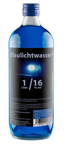 Blaulichtwasser® 1/16 1-Liter GLAS-Flasche - Likör 16% vol. Blaulichtwasser® 1/16 1-Liter GLAS-Flasche - Likör 16% vol. von Blaulichtwasser