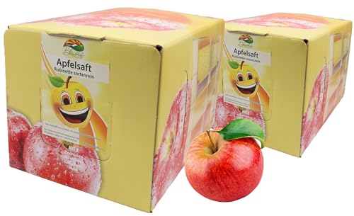 BLEICHHOF® Apfelsaft Rubinette - Direktsaft, vegan, Bag-in-Box (2x5l) von Bleichhof