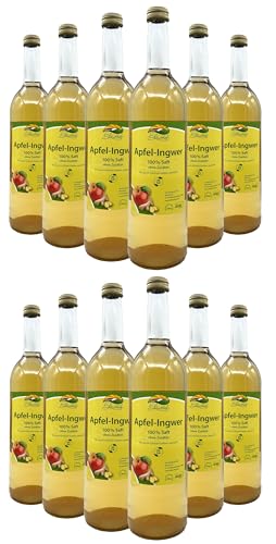 BLEICHHOF® Apfelsaft mit Ingwersaft - Direktsaft, vegan (12x 0,72l) von Bleichhof