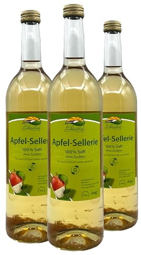 BLEICHHOF® Apfelsaft mit Selleriesaft - Direktsaft, vegan (3x0,72l) von Bleichhof