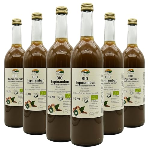 BLEICHHOF® BIO Topinambursaft DE-ÖKO-006 - Direktsaft, milchsauer fermentiert, vegan (6x0,72l) von Bleichhof