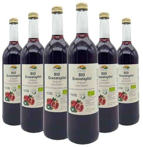 BLEICHHOF® Bio Granatapfelsaft DE-ÖKO-006 -Direktsaft, vegan (6x0,72l) von Bleichhof