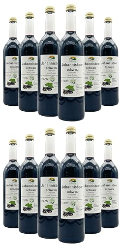 BLEICHHOF® Schwarzer Johannisbeersaft - Direktsaft, vegan (12x0,72l) von Bleichhof