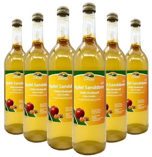BLEICHHOF® Apfel-Sanddorn - Direktsaft, vegan (6x0,72l) von Bleichhof