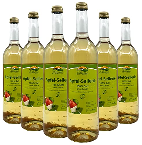 Bleichhof Apfelsaft mit Selleriesaft - 100% Direktsaft, vegan, OHNE Zuckerzusatz, 6er Pack (6x 0,72l) von Bleichhof