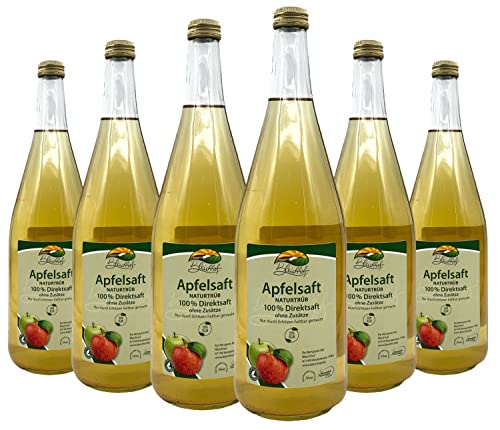 BLEICHHOF® Apfelsaft naturtrüb - Direktsaft, vegan (6x0,95l) von Bleichhof