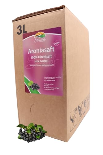 BLEICHHOF® Aroniasaft - Direktsaft, vegan, Bag-in-Box (1x3l) von Bleichhof